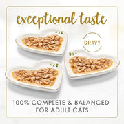 Purina Fancy Feast Gravy Lovers Wet Cat Food, 3 oz Cans, 30-Pack | Variety Pack with poultry and beef grilled gourmet recipes, made with no artificial colors or preservatives