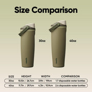 Owala FreeSip Sway Stainless Steel Water Bottle 40 oz Off Road