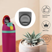 4pcs Replacement Lid Seal Gasket Stopper for Owala FreeSip 24oz 32oz | Water Bottle Top Part for Owala 16/19/24/32/40oz Rubber Spout Insert Cap Mouth Silicone Plug Accessories BPA-Free (Gray)