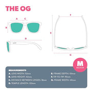 goodr OG Polarized Sunglasses Women & Men | Medium Fit, UV400, Non-Reflective/Mirrored Lenses, No Slip, Multi Colors