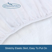 Queen Size Mattress Protector Waterproof,Absorbent Fitted Sheet | up to 18" Deep Pocket,Mattress Cover Queen Size Bed Sheets,Terry Machine Wash Protection Mattress Protector
