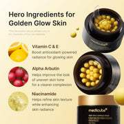 medicube Capsule Cream with Deep Vitamin C for Uneven Skin Tone & Texture | Visibly Improves Uneven Tone & Rough Texture with Vitamin C Capsules - Hydrating Gel Cream for Smooth, Radiant Skin, 1.94 oz.