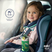Zak Designs Marvel Spider-Man Sage 16oz Leak-Proof Straw Kids Water Bottle | BPA Free, Durable Plastic, Cupholder Friendly, Dishwasher Safe, Easy to Clean, Lid Lock, Handle, For School, Home, Travel