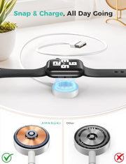 𝟐𝟎𝟐𝟔 𝐔𝐩𝐠𝐫𝐚𝐝𝐞𝐝 for Apple Watch Charger USB Magnetic Charging Cable Portable Wireless Charging Accessories Compatible with iWatch Series 12/11/10/9/8/7/6/5/4/3/2 SE-3.3FT