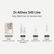 Dr.Althea 345 Relief Cream, 0.50 Fl Oz (Ver.2 - Pack of 1) | PDRN, Hyaluronic Acid for Instant Hydration, Blemish, Post-Acne Vegan Face Moisturizer with Centella, Non-comedogenic