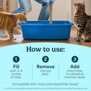 Fresh Step Advanced Odor Shield Clumping Cat Litter with Gain, 18.5 lb, 2Pk | Odor Shield with Ammonia Block Technology, Low Dust, Multi Cat, Compatible with Most Automatic Litter Boxes